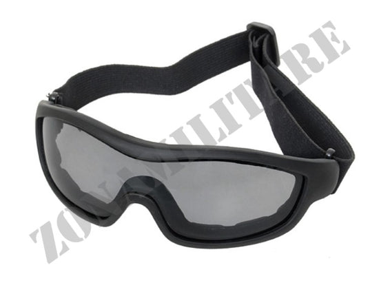 Occhiale A Maschera Lente Scura A Fascia Elastica 8 Fields