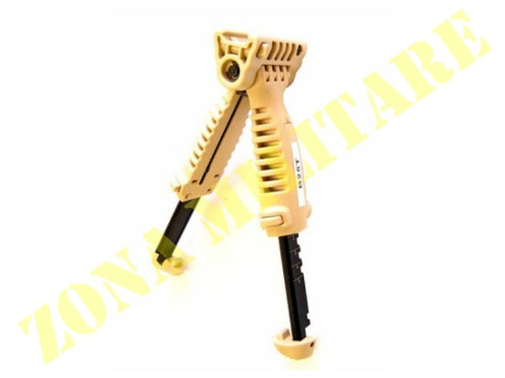 Bipiede Js-Tactical Regolabile In Abs Colore Tan