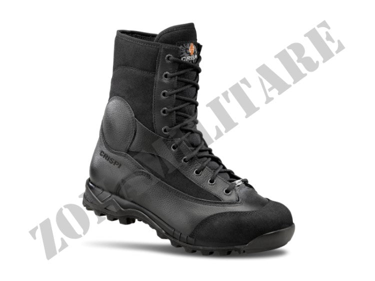 Anfibio Leopard Pelle Nero Crispi