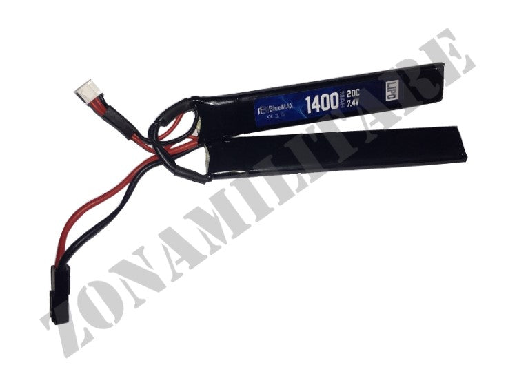 Batteria Lipo Mini Tamiya 7.4V X 1400Mah 20C Cqb Bluemax