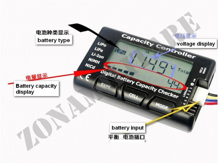 Tester Digitale Per Calcolo Capacita' Batterie