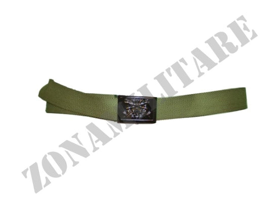 Cinturone Modello Italia Con Fibbia Colorazione Verde