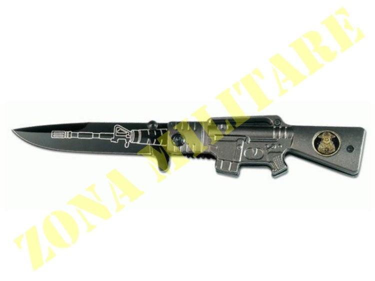 Coltello Pielcu Modello M4A1 Rifle In Metallo