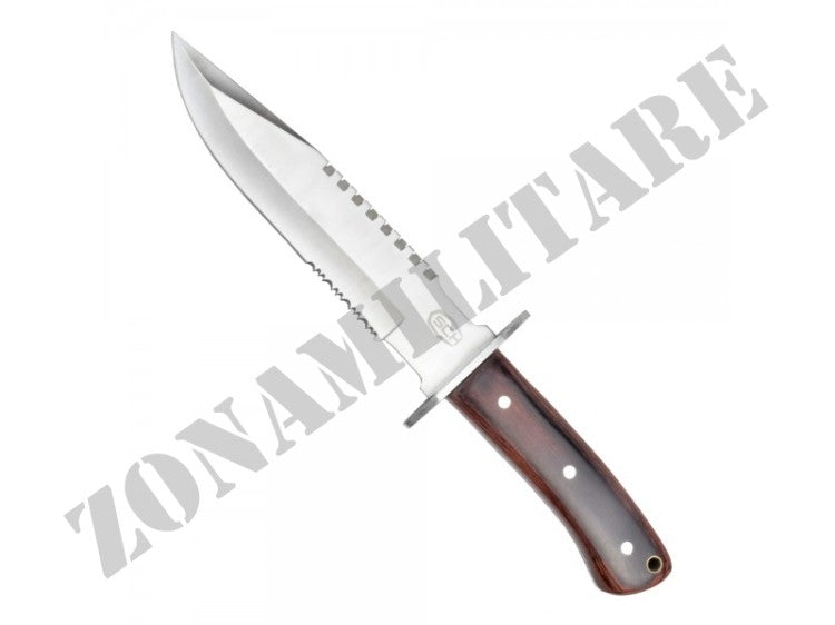 Coltello Da Caccia Con Manico In Legno Lama Inox