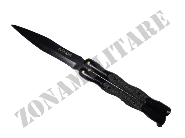 Coltello A Farfalla Modello Ninja Cudeman Black