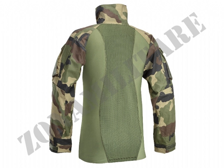 COMBAT SHIRT IN LYCRA FRENCH CAMO DEFCON 5