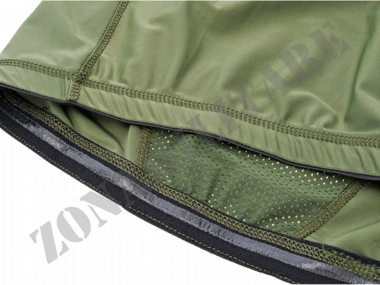 T-Shirt Long Sleeves Lycra And Mesh Defcon 5 Od Green