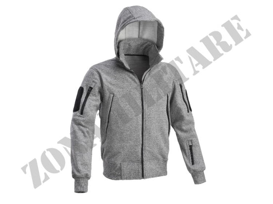 Felpa Tactical Sweater Jacket Defcon 5 Grey Melange