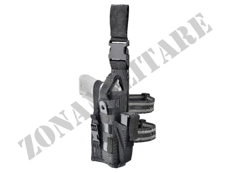 Fondina Cosciale Leg Pistol Holster Defcon 5 Nera