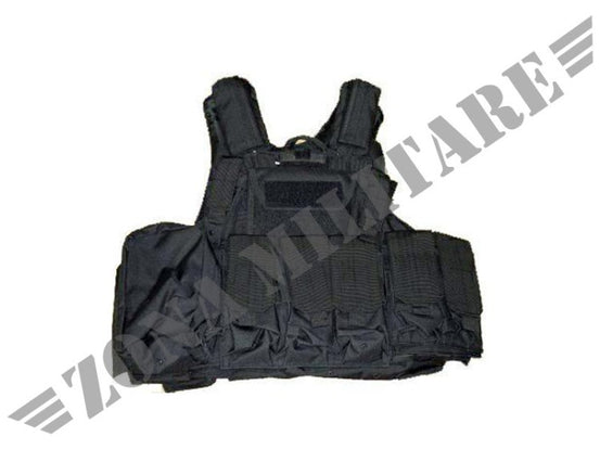 Tactical Vest Royal Giubbino In Cordura Nero