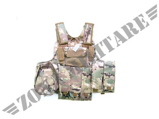 Tactical Vest Royal Giubbino In Cordura Multicam