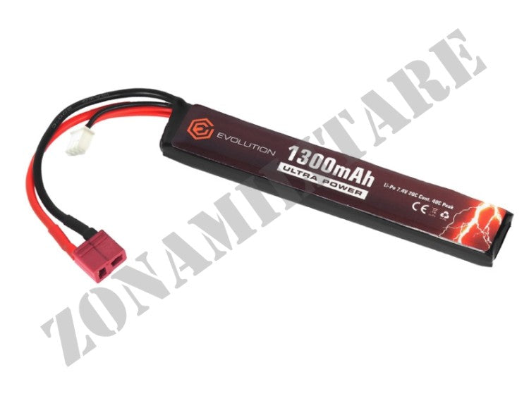 Batteria Evolution Li-Po Ultra Power 7,4V 1300Mah + Adapter
