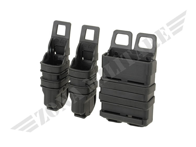 Set Of Polymer Pouches For Magazines Black
