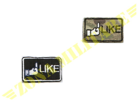 Patch Facebook Like Con Velcro Vari Colori
