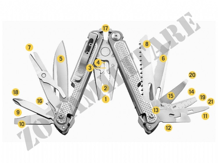 Multifunzione Free P4 Leatherman 21 Utensili