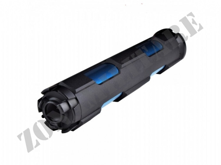 Silenziatore G&G Goms Mk6 Nero Inserti Blue Sul Fusto