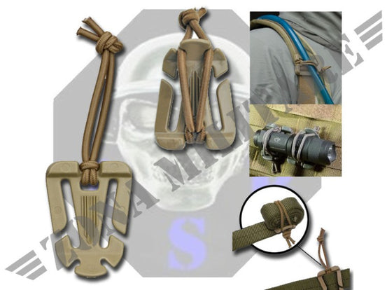 Gancio Softair Con Elastico Web Dominator Tan - Sas