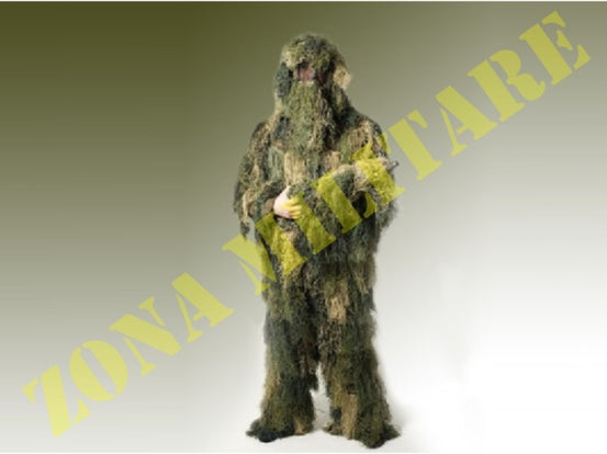 Completo Ghillie Suit 3 Pezzi Sniper Camouflage
