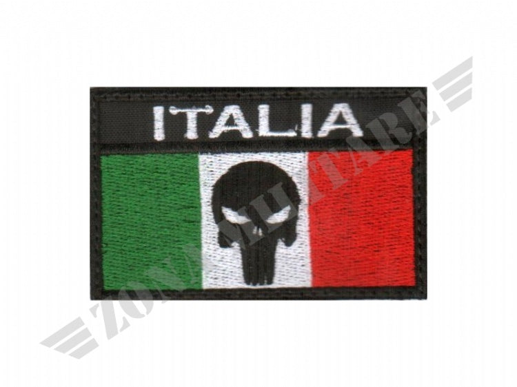 Patch Italian Punisher Con Velcro Vari Colori