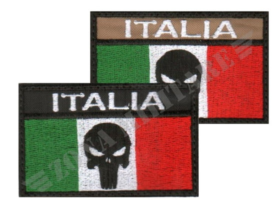 Patch Italian Punisher Con Velcro Vari Colori