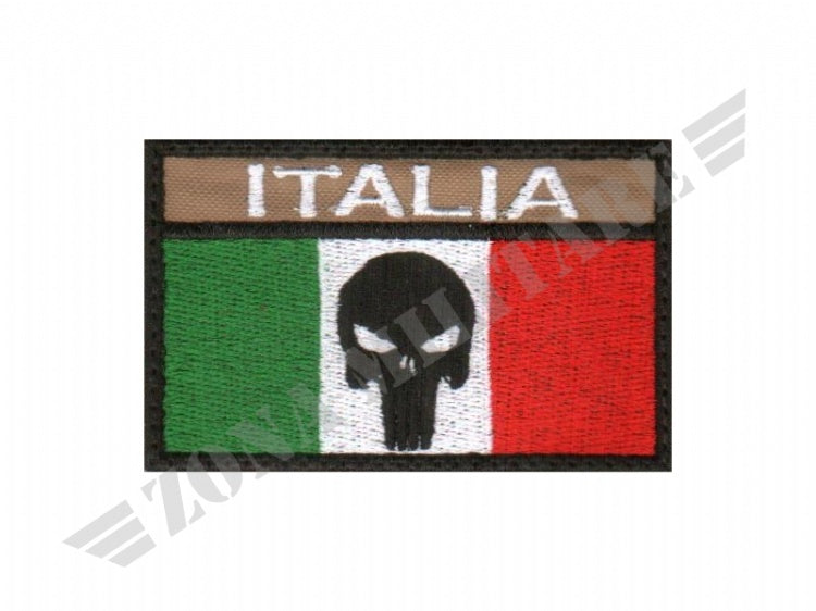 Patch Italian Punisher Con Velcro Vari Colori