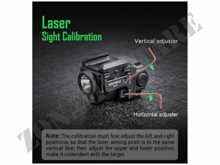 Torcia Nextorch Wl22G Per Pistola Con Green Laser