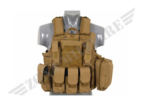 Combat Vest Releasable Armour System Coyote 8 Fields