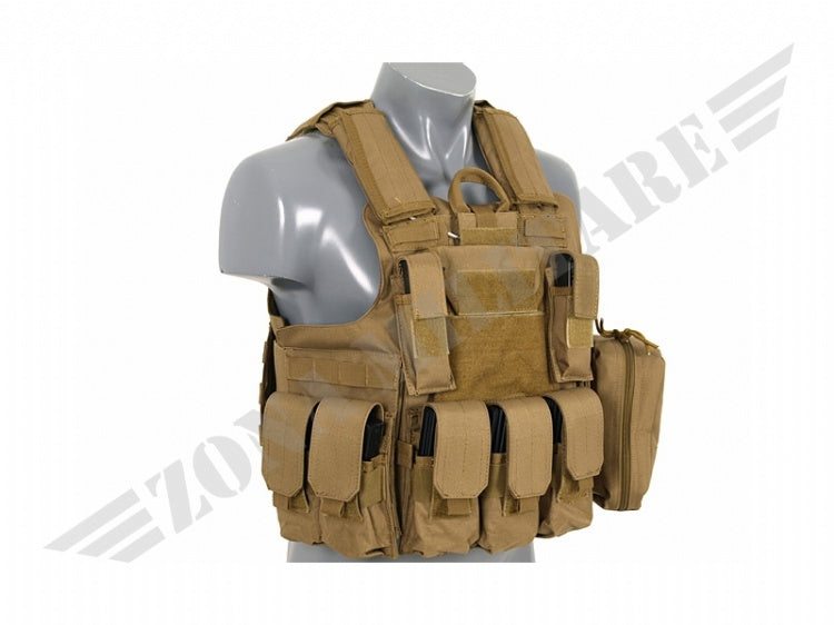 Combat Vest Releasable Armour System Coyote 8 Fields