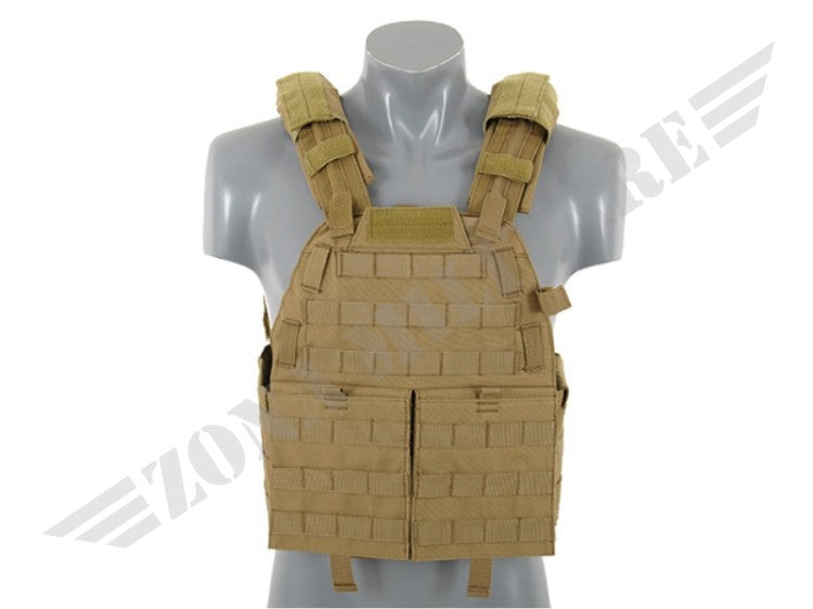 Tattico Molle Type Armor Vest Coyote Brown 8 Fields