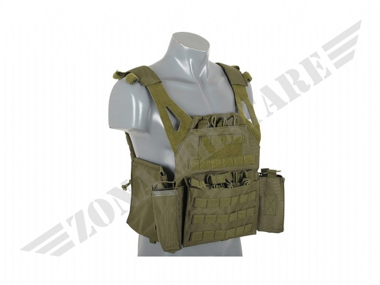 Lightweight Jump Plate Carrier With Set Olive 8 Fields