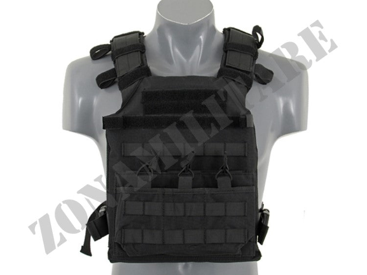 Assault Plate Carrier With Dummy Sapi Plates Black 8Fields