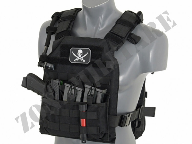 Assault Plate Carrier With Dummy Sapi Plates Black 8Fields