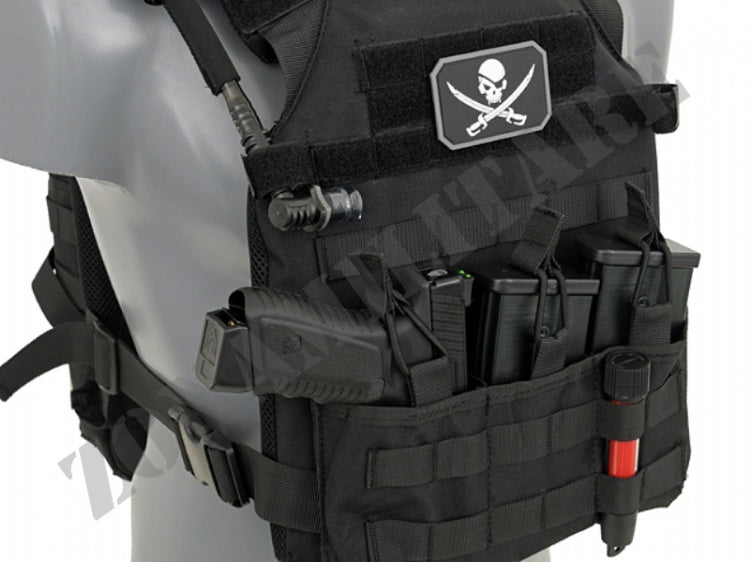 Assault Plate Carrier With Dummy Sapi Plates Black 8Fields