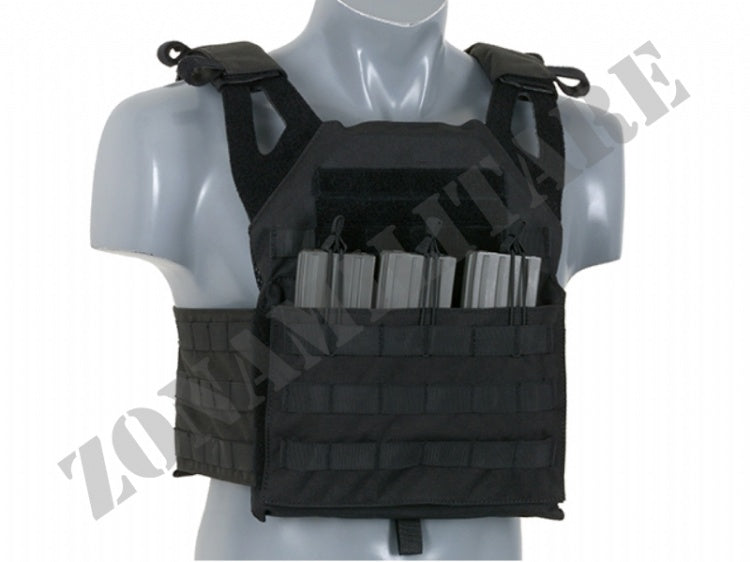 Tattico Jump Plate Carrier Cummerbund Black 8 Fields