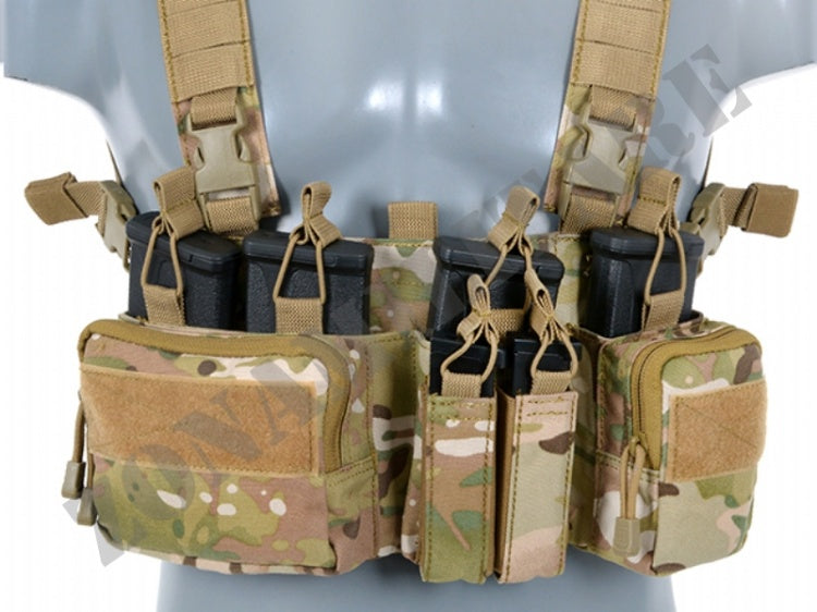 Tattico Buckle Up Recce Sniper Chest Rig Multicam 8 Fields