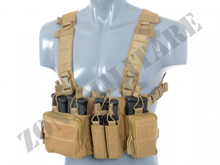 Tattico Buckle Up Recce Sniper Chest Rig Coyote 8 Fields