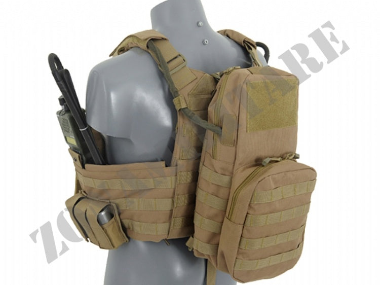 Wather Hydratation Carrier Molle W/Straps Coyote