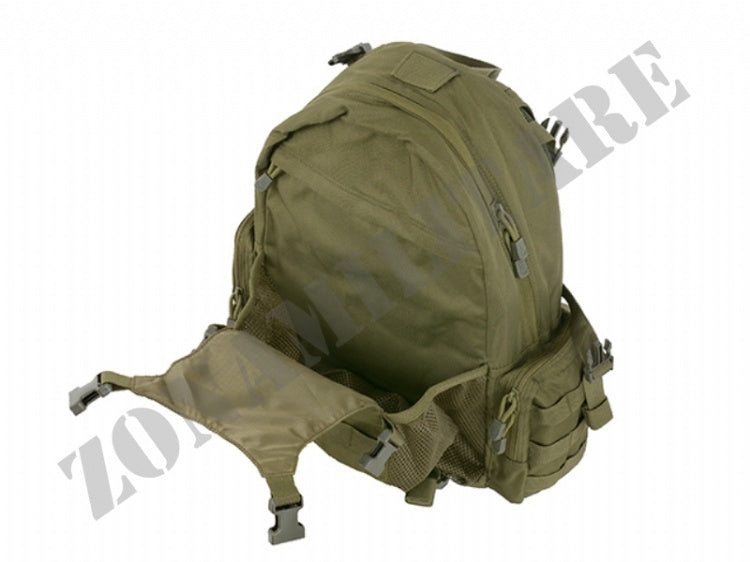 Zaino Tattico 20 Litri Con Tasca Porta Casco 8 Fields Verde Od
