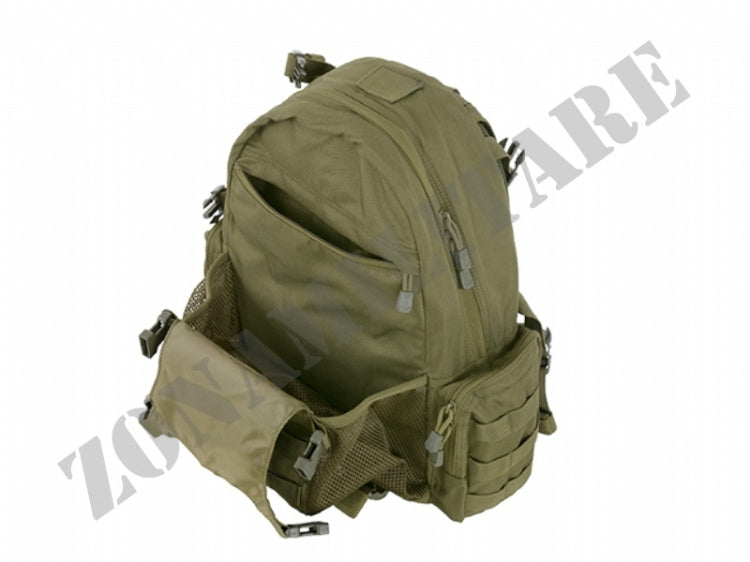Zaino Tattico 20 Litri Con Tasca Porta Casco 8 Fields Verde Od