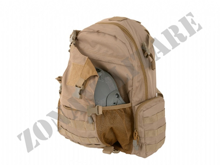 Zaino Tattico 20 Litri Con Tasca Porta Casco 8 Fields Coyote