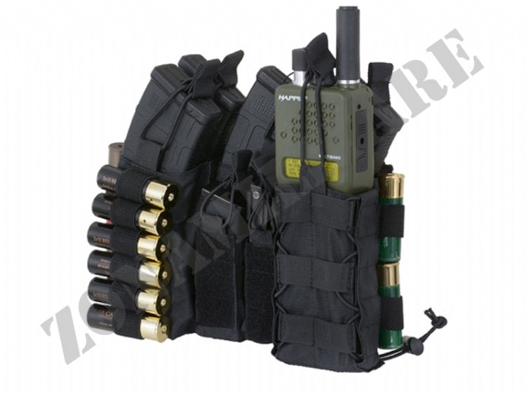 PANNELLO BUCKLE UP  Multi-Mission Molle Front Panel 5.56/Cal.12 NERO 8 FIELD