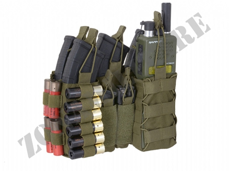 PANNELLO BUCKLE UP Multi-Mission Molle Front Panel 5.56/Cal.12 VERDE 8FIELD