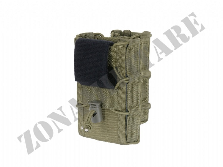 Belt Mounted Combo Rifle/Pistol Mag Speed Pouch Od Green 8 Fields