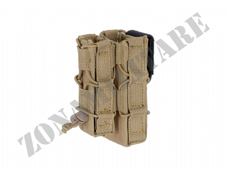 Belt Mounted Combo Rifle/Pistol Mag Speed Pouch Tan 8 Fields