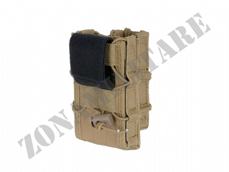 Belt Mounted Combo Rifle/Pistol Mag Speed Pouch Tan 8 Fields
