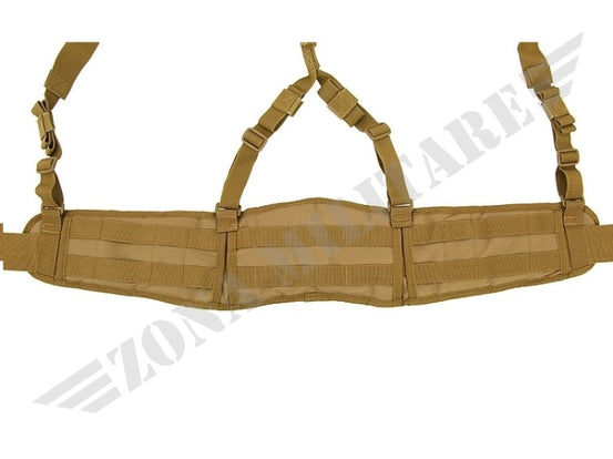 Padded Patrol Belt With Suspenders Coyote 8 Fields