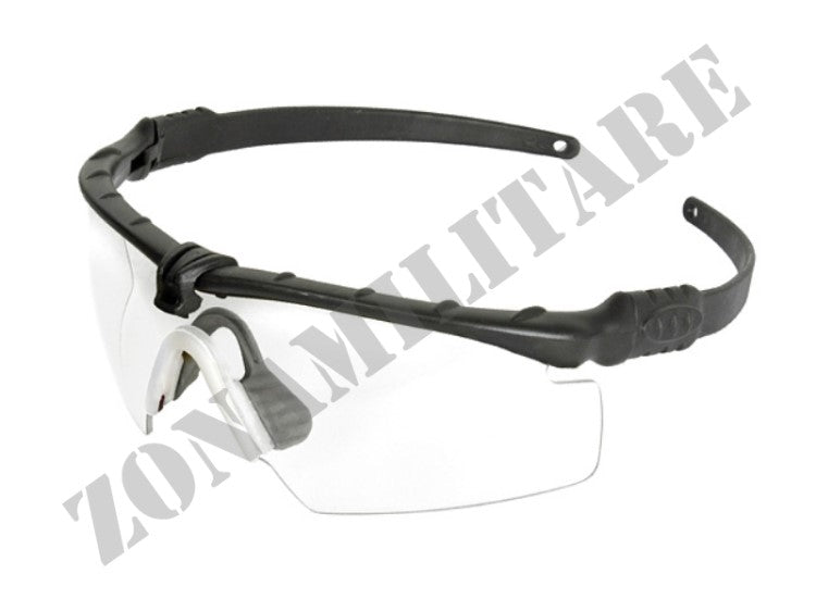 Occhiale Tattico Actical Glasses Black/Clear Pj