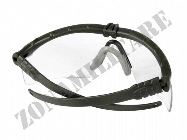 Occhiale Tattico Actical Glasses Black/Clear Pj