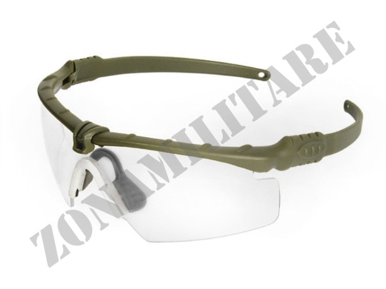 Occhiale Tattico Actical Glasses Olive/Clear Pj