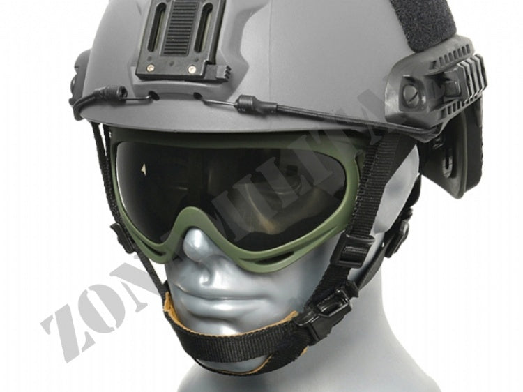 Airsoft Tactical Goggle V2 Olive & Black 8 Fields